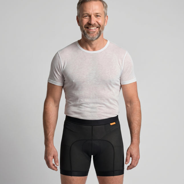 bikeboxer motoronderbroek heren Zwart